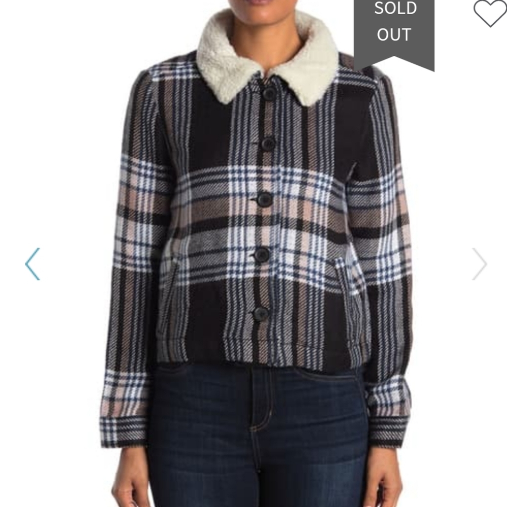 Susina | NWT plaid faux shearling jacket 2X - Picture 8 of 8